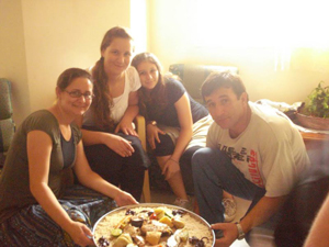 Da esq. p/ Dir. Hosana, Eva (Isl&acirc;ndia), Gabi e Dovani